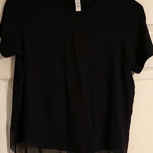 Lululemon short sleeve nylon shirt. Hardly worn.